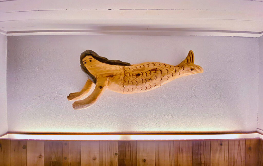 Mermaid Coffee Roasters Sapporo - mermaid wall decoration